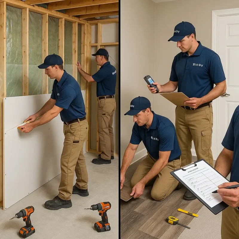 Repairs and Reconstruction process in Oakville, CT